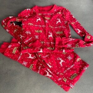 Vans unisex holidays Christmas 2pcs pajamas